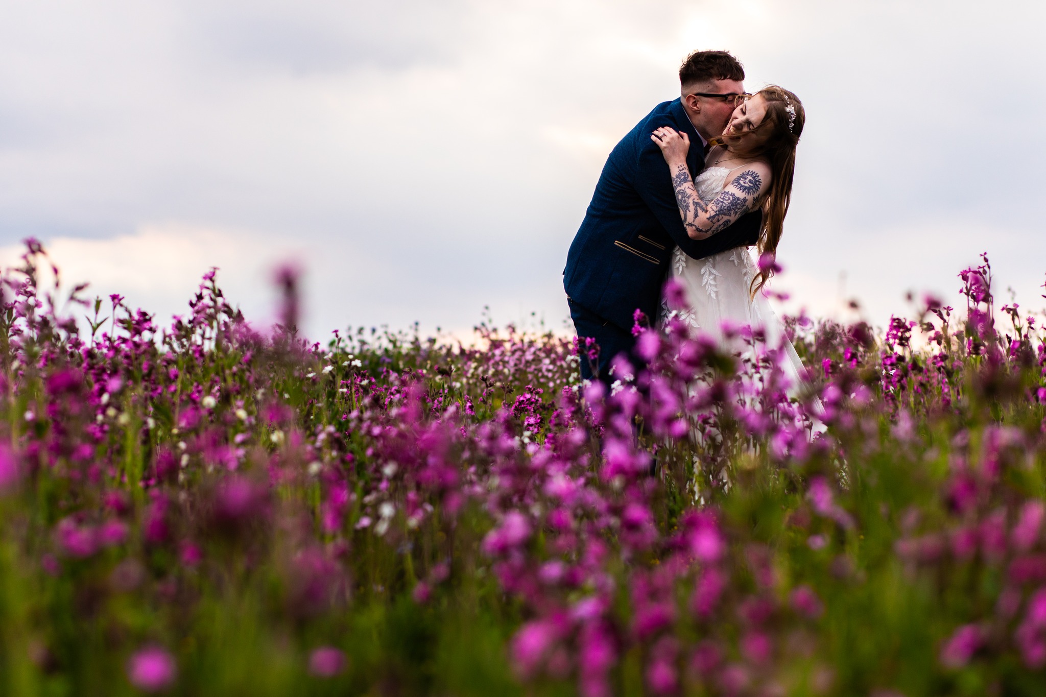 photo of alternative bride and groom taken by Blue Jay Photography in West Midlands