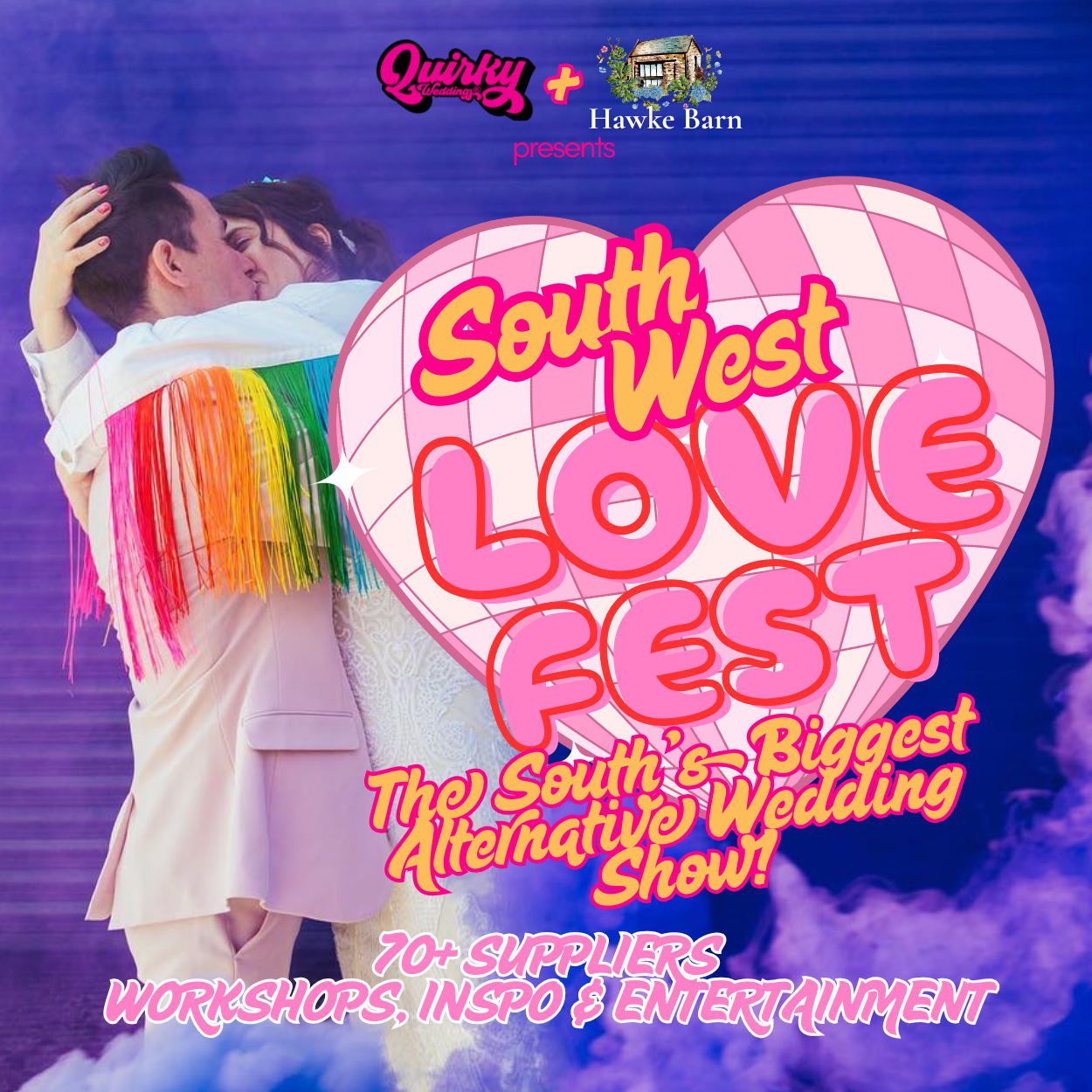 the south west love fest alternative wedding fair by Quirky weddings. In Brigwater Somerset 25th January 2026