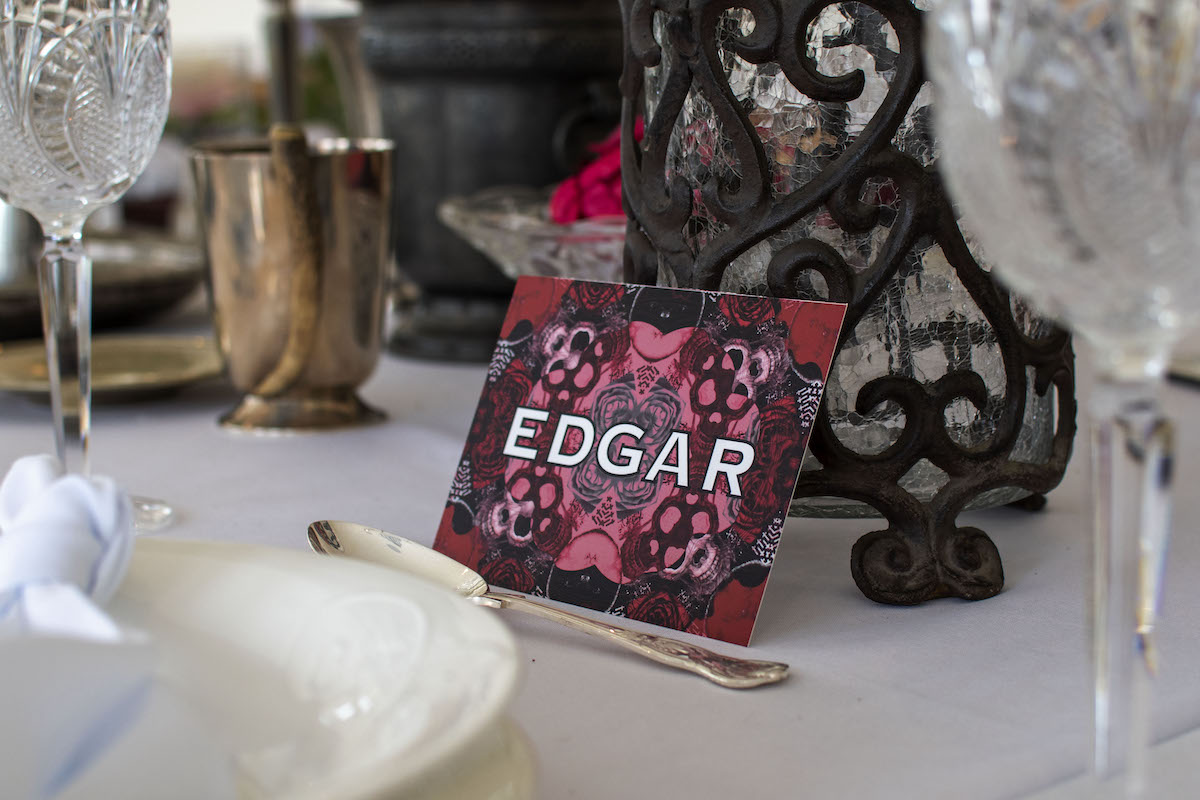 Wuthering Heights inspired wedding breakfast place card