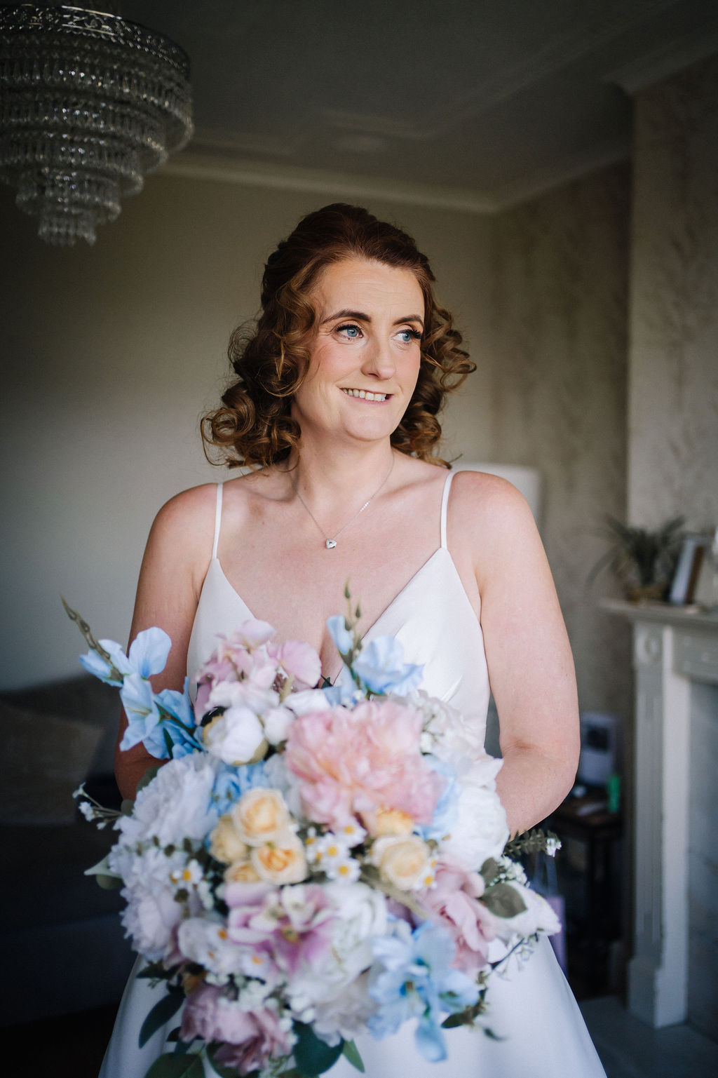 bridal portrait of bride before the ceremony